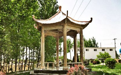 新農(nóng)村環(huán)境建設(shè)花園擺放大理石納涼休息涼亭