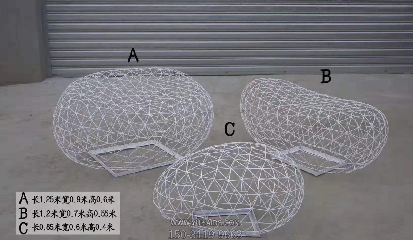 不銹鋼抽象鏤空照明仿鳥巢裝飾品天鵝雕塑