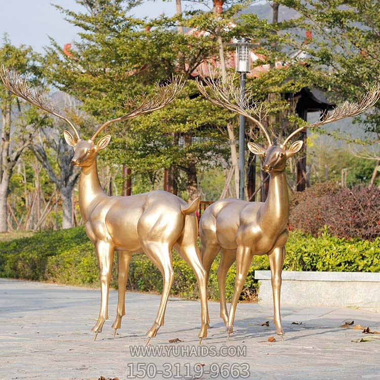 戶外園林大型動物景觀鹿雕塑