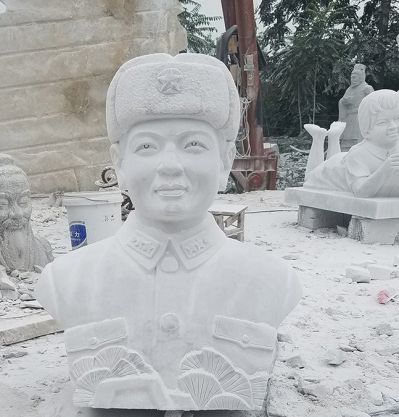 大理石校園雷鋒雕塑