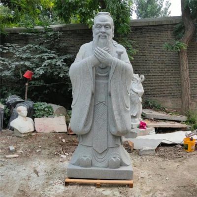 校園古代名人儒家學(xué)派孔子雕塑